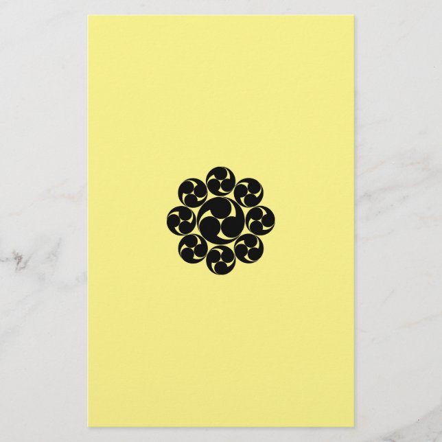Papel de carta de la espiral de Itakura (Jinuki) (Anverso)