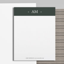 Papel de carta de negocios profesional minimalista
