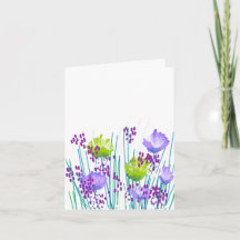 Papel de Carta de Notas Botánicas en Blanco Modern