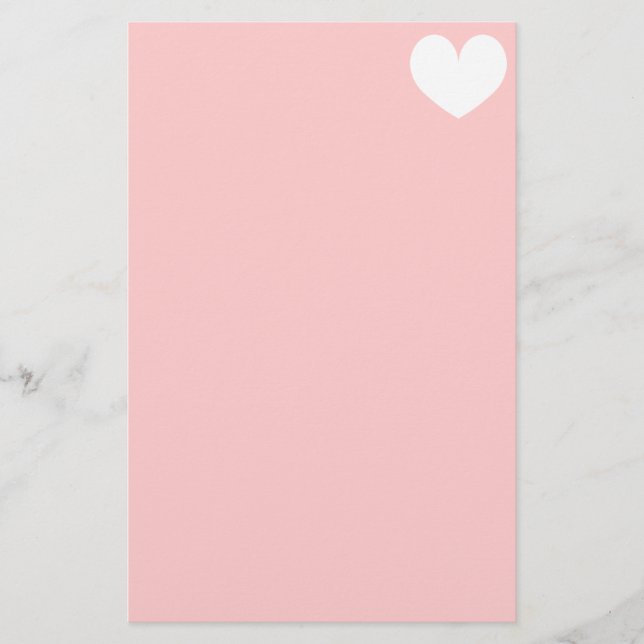 Papel de carta de papelería romántica | monograma  (Anverso)