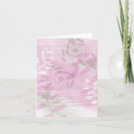 Papel de Carta de Tarjeta de Notas Floral en Blanc