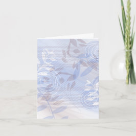 Papel de Carta de Tarjeta de Notas Florales en Bla