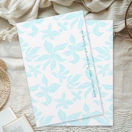 Papel de carta de verso ilustrado a mano con flore