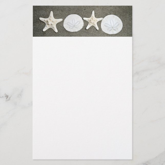 Papel de carta de X y O de la playa (Anverso)