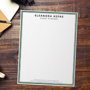 Papel de Carta Empresarial Personalizado Minimalis