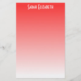 Papel de carta Estación Ombre Roja