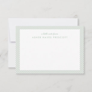 Papel de carta infantil simple y lindo en verde a