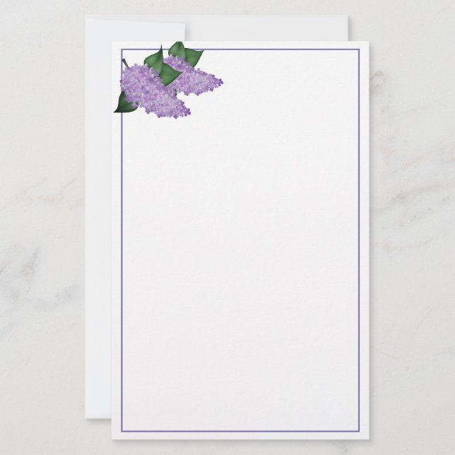 Papel de carta Lilas (Anverso)