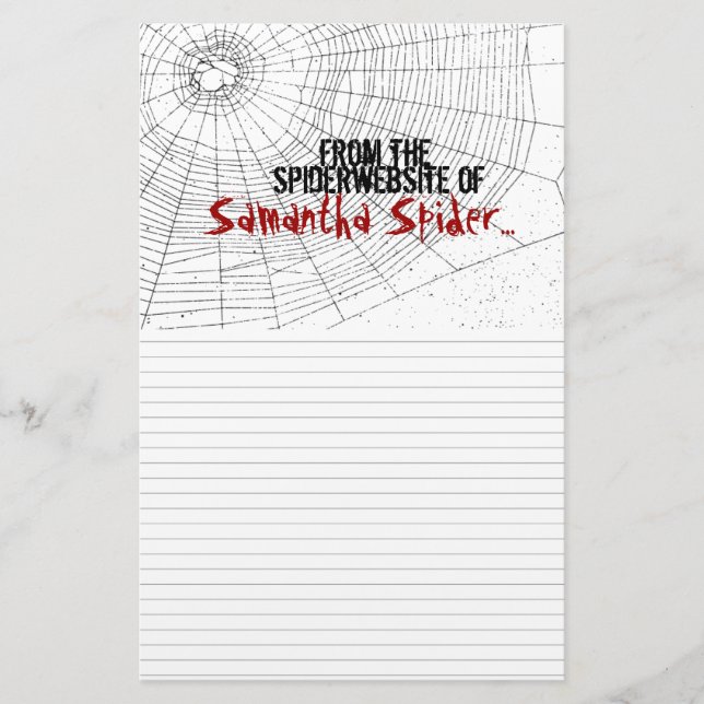 Papel de carta Papelería del divertido sitio web d (Anverso)