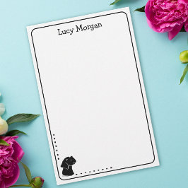 Papel de carta personalizado con arte de perro lab