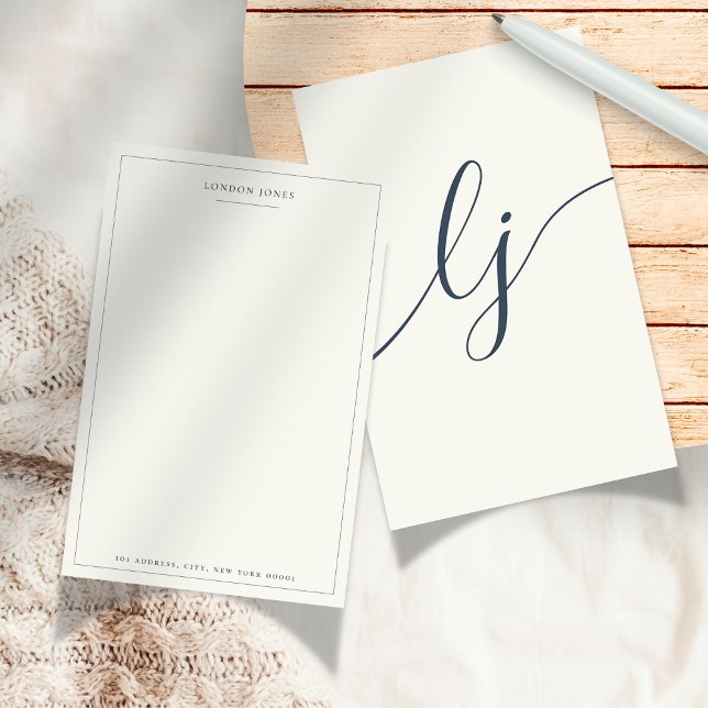 Papel de carta personalizado con guión simple marf (Subido por el creador)