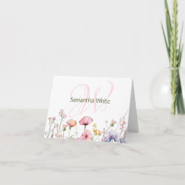 Papel de carta personalizado de acuarela de jardín