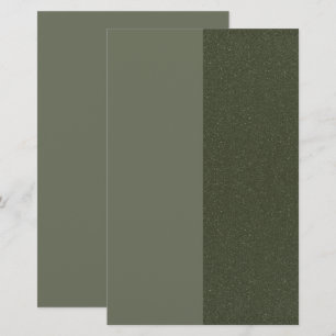 Papel de carta personalizado de color verde musgo