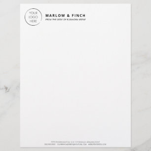 Papel de Carta Personalizado de Negocios Minimalis