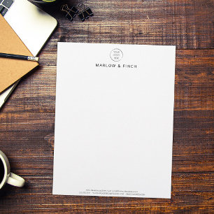 Papel de Carta Personalizado de Negocios Minimalis