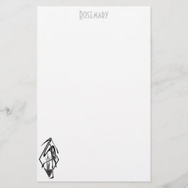 Papel de carta personalizado gallo Art Deco