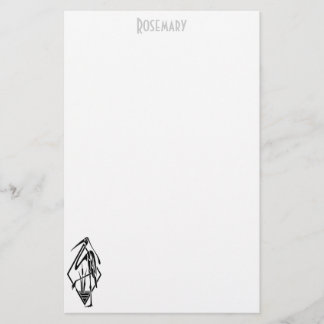 Papel de carta personalizado gallo Art Deco