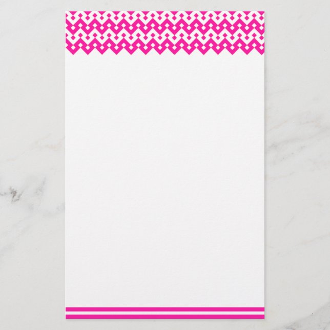 Papel de carta personalizado, Notepaper: Geométric (Anverso)