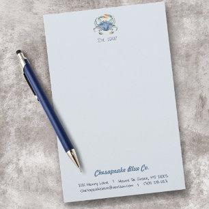 Papel de carta personalizado para negocios de cang