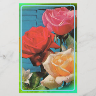 Papel de carta Rosa Vintage