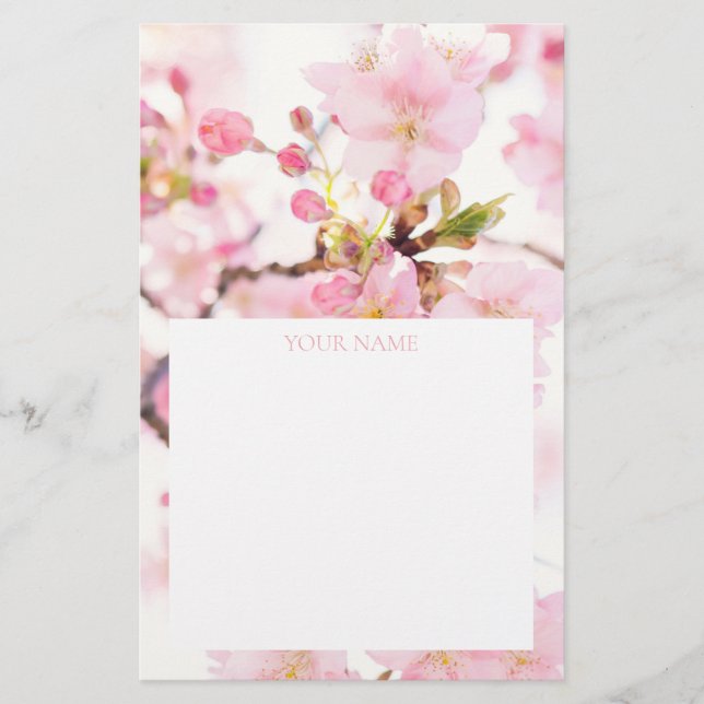 PAPEL DE CARTAS: CHERRY BLOSSOM BRANCH (Anverso)