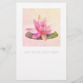 PAPEL DE CARTAS: PINK LOTUS