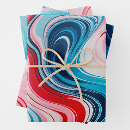 Papel de color de papel de mármol Hojas de papel d