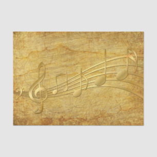 Papel de cosecha de notas musicales