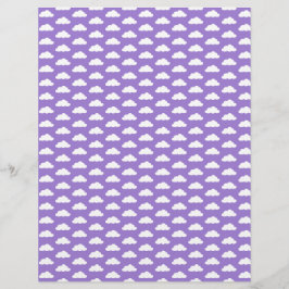 Papel de creación de tarjetas de patrones de nube