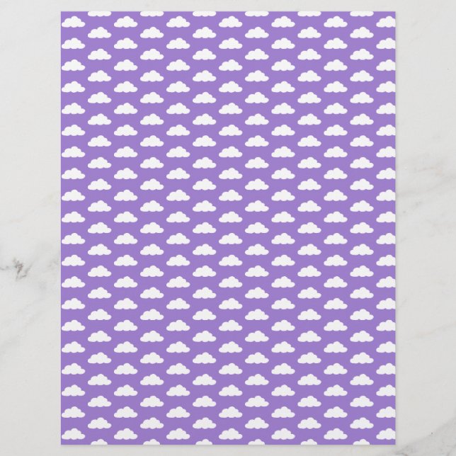 Papel de creación de tarjetas de patrones de nube  (Anverso)