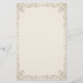 Papel de Crema Elegante para Ornatos Vintage
