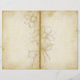 Papel de cuadernillo de cuadernillo de hojas de cá