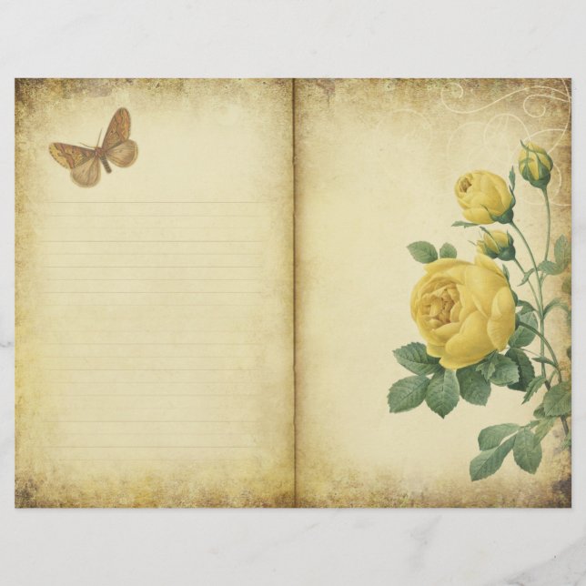 Papel de cuadernillo de la página del diario de la (Anverso)