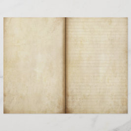 Papel de cuadernillo de páginas del diario de perg