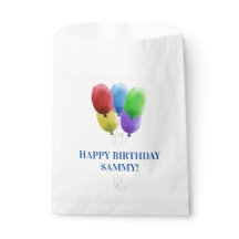 Papel de cumpleaños feliz favorece la bolsa para l