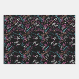 Papel de cumpleaños rock y Roll