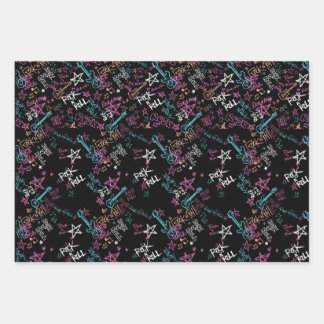 Papel de cumpleaños rock y Roll