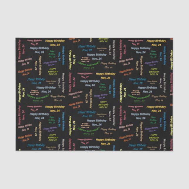 Papel de debate de cumpleaños 24 de noviembre (Anverso)