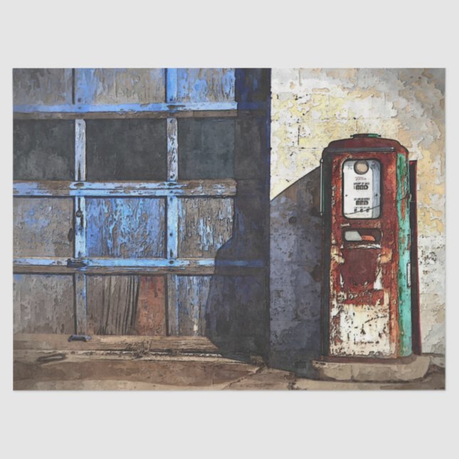 Papel de debate de la vieja estación de gas (Anverso)