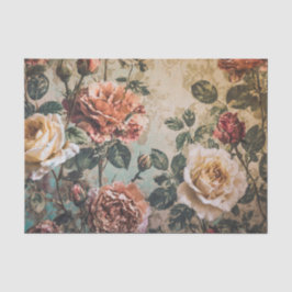 Papel de debate de Rosas rojos y crema