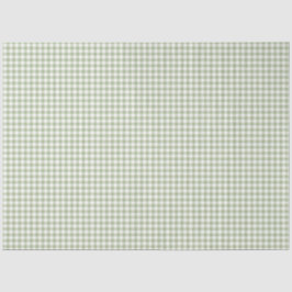 Papel de debate del patrón de Gingham verde y blan