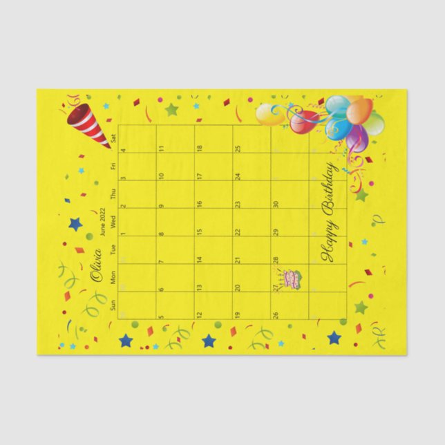 Papel de debate feliz cumpleaños 2022 (Anverso)