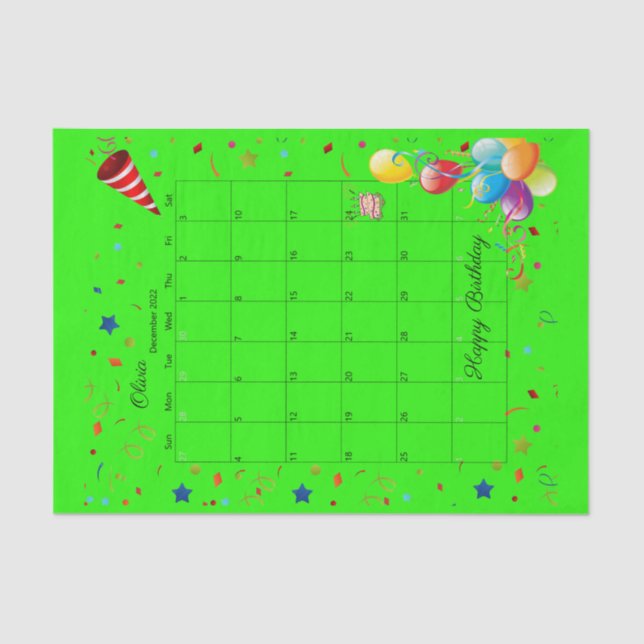 Papel de debate feliz cumpleaños diciembre 2022 (Anverso)