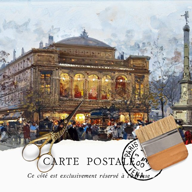 Papel de debate femenino vintage de París (Subido por el creador)