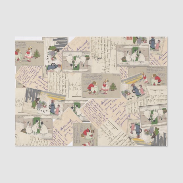 Papel de debate infantil francés de época (Anverso)