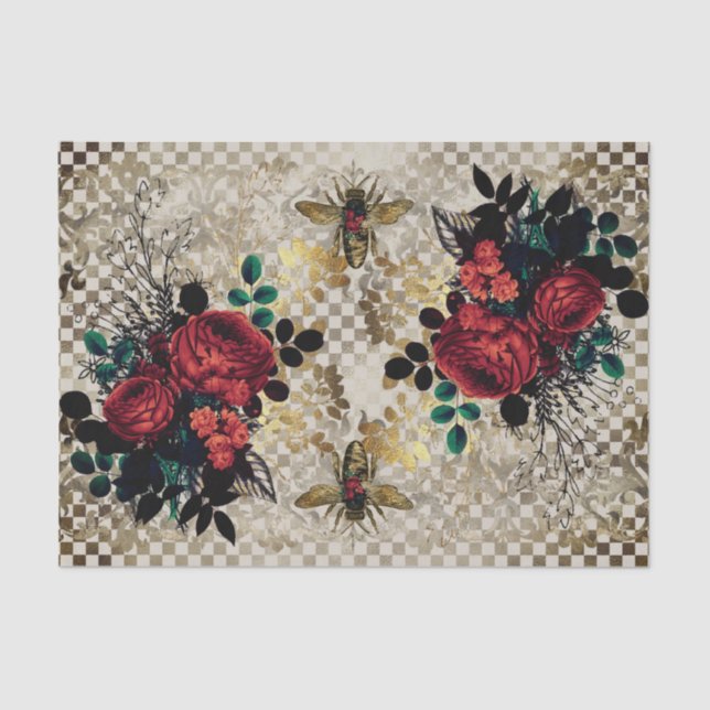 Papel de debate para abejas y Rosas góticos (Anverso)