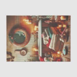 Papel de debate para Navidades de decoración rústi