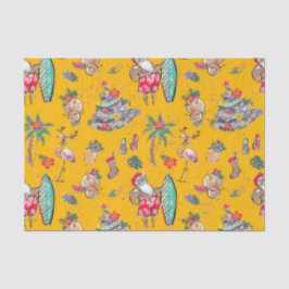 Papel de debate para Navidades de vacaciones tropi