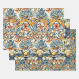 PAPEL DE DECORACIÓN DE BALDOSAS DE FLORAL CÉRMICO