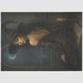 Papel de decoro gótico con luz de luna de bruja en